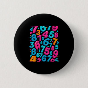 Macaron Rond 5 Cm 67 Mème caché tendance Gen Z Alpha Six Seven 6 7