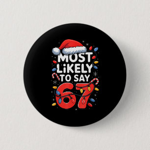 Macaron Rond 5 Cm 67 Meme drôle de conception de Meme de Noël le plu