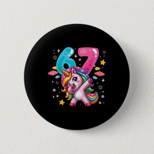 Macaron Rond 5 Cm 67 Meme Licorne Pour Filles Six Sept Meme Brainrot