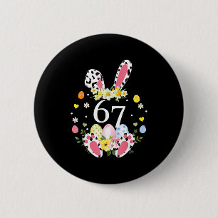 Macaron Rond 5 Cm 67 Mème Six Sept 6 7 Lapin Léopard Enfants Drôle F