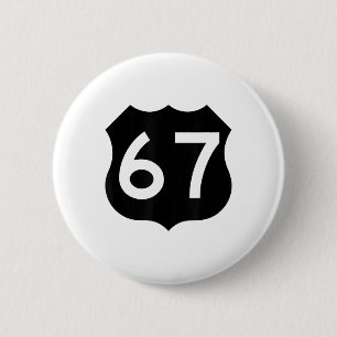 Macaron Rond 5 Cm 67 Meme Six Seven 6-7 Blague drôle d'Internet Vira