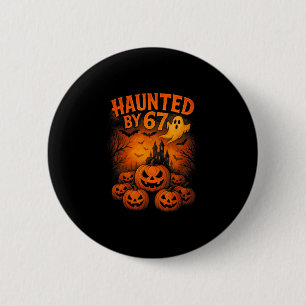 Macaron Rond 5 Cm 67 Mème Tendance Fantôme Halloween Drôle Six Sept