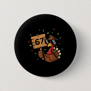Macaron Rond 5 Cm 67 Meme Thanksgiving dinde drôle 6 7 garçons adole