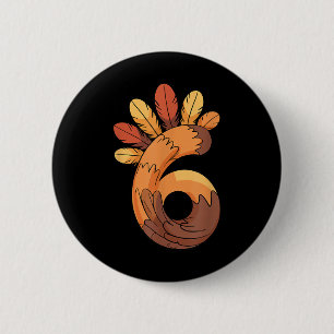 Macaron Rond 5 Cm 67 Meme Thanksgiving jour de la dinde drôle duo ap