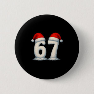 Macaron Rond 5 Cm 67 Noël Vacances neige numéros 6 7 Meme Gen Alp