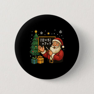 Macaron Rond 5 Cm 67 Prof Santa Noël Six Sept Mème Brainrot