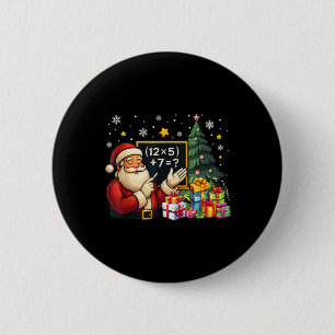 Macaron Rond 5 Cm 67 Prof Santa Noël Six Sept Mème Brainrot