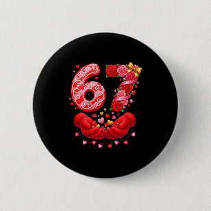 Macaron Rond 5 Cm 67 Saint-Valentin 6 7 Mème Pyjama Vacances Gen Alp