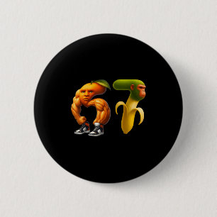 Macaron Rond 5 Cm 67 Six Seven Italien Brainrot Meme Couple Assorti