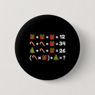 Macaron Rond 5 Cm 67 Six Seven Mème Math Noël Équation Logique Pu