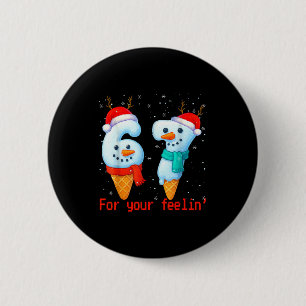 Macaron Rond 5 Cm 67 Six Seven Pour Votre Memes de Noël Enfants