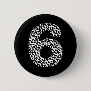 Macaron Rond 5 Cm 67 Soixante-Sept Conception de costume d'Halloween