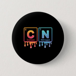 Macaron Rond 5 Cm 6 7 Drôle Science Chimie Professeur Tableau Périod