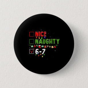 Macaron Rond 5 Cm 6-7 Mème Sympa Coquin 67 Noël Brain Rot Drôle