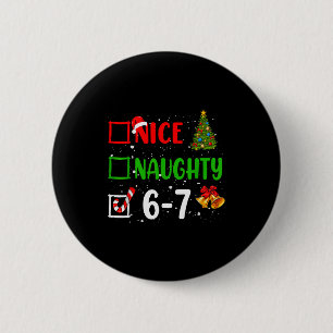 Macaron Rond 5 Cm 6-7 Mème Sympa Mauvais 67 Noël Drôle Xmas Enfants