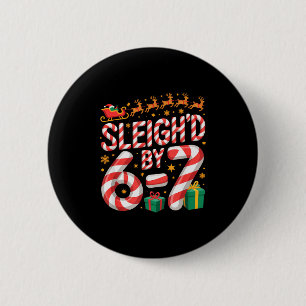 Macaron Rond 5 Cm 6-7 Noël Pull Ugly Christmas Six Seven Xmas 67 Mem