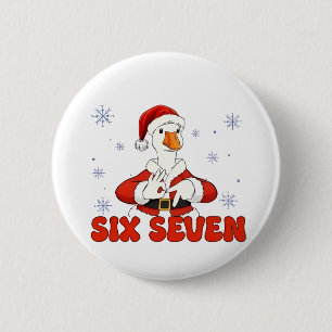 Macaron Rond 5 Cm 6 7 Six Seven Main Génération Z Alpha Oie Noël