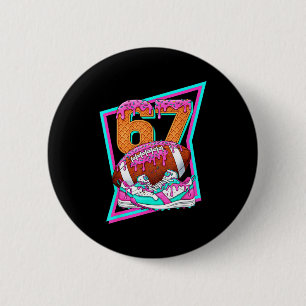 Macaron Rond 5 Cm 6 7 Six Seven Mème Football Américain Drip Numéro 