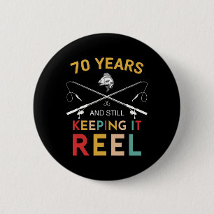 Macaron Rond 5 Cm 70 Ans Et Toujours Garder Ça Reel 70e Anniversaire