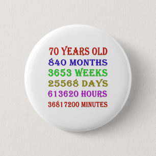 Macaron Rond 5 Cm 70e anniversaire de mariage
