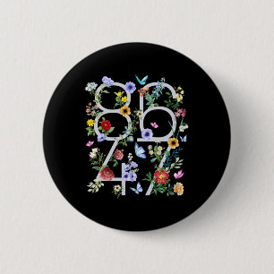 Macaron Rond 5 Cm 8647 Subtle Anti Trump 86 47 Floral Boho Style 1