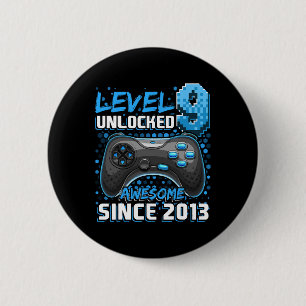 Macaron Rond 5 Cm 9 Déverrouillé Awesome 2013 jeu vidéo 9e anniversa