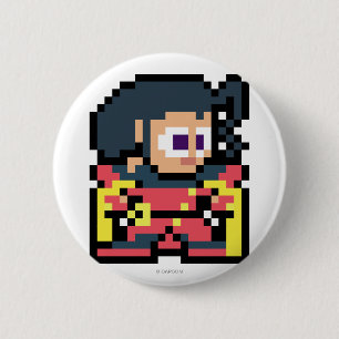 Macaron Rond 5 Cm à 8 bits s'est levé