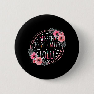 Macaron Rond 5 Cm À Appeler Lolli Fête des mères Granmda Fleur Flore