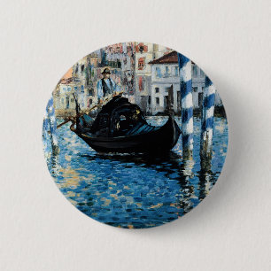 Macaron Rond 5 Cm À de canal grand de le Venise - Edouard Manet