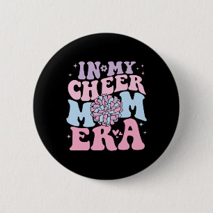 Macaron Rond 5 Cm À l'ère de ma mère de pom-pom girls Groovy Cheerle