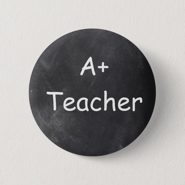 Macaron Rond 5 Cm A plus Teacher Chalkboard Design Venin Idea (Devant)