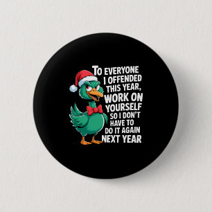 Macaron Rond 5 Cm À tous ceux que j'ai offensés cette année Funny Sa