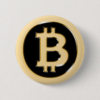 Macaron Rond 5 Cm AA568-Bitcoin-Made-of-Gold-symbol