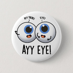 Macaron Rond 5 Cm Aay Eye Funny AI Pun