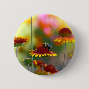 Macaron Rond 5 Cm Abee sur Gaillardia