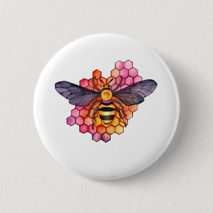 Macaron Rond 5 Cm Abeille à miel