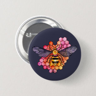 Macaron Rond 5 Cm Abeille de miel