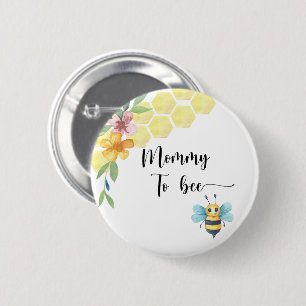 Macaron Rond 5 Cm Abeille. Maman abeille