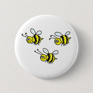 Macaron Rond 5 Cm abeilles