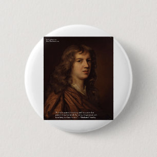 Macaron Rond 5 Cm Abraham Crowley "Amour en vain" Citation d'amour C