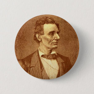 Macaron Rond 5 Cm Abraham Lincoln