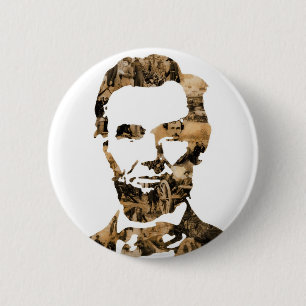 Macaron Rond 5 Cm Abraham Lincoln