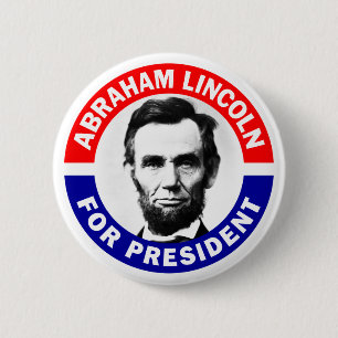 Macaron Rond 5 Cm Abraham Lincoln Président
