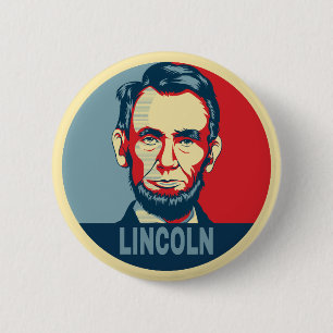 Macaron Rond 5 Cm Abraham Lincoln USA Président Hope