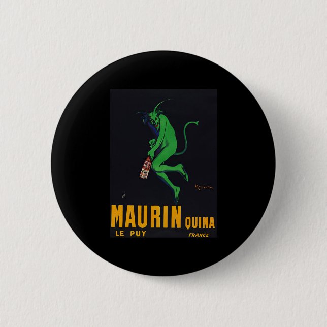 Macaron Rond 5 Cm Absinthe de Maurin Quina (Devant)