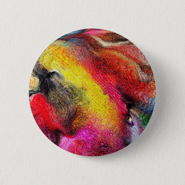 Macaron Rond 5 Cm Abstrait (Devant)