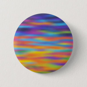 Macaron Rond 5 Cm Abstrait Desert Sunset Sky Artwork