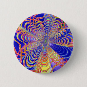 Macaron Rond 5 Cm Abstrait fractal 061012d