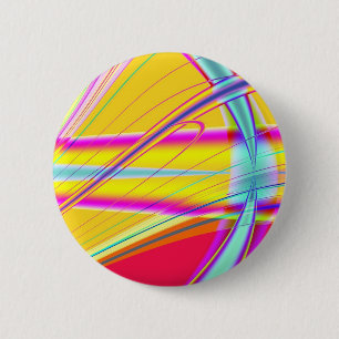 Macaron Rond 5 Cm Abstrait fractal 061012e