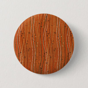 Macaron Rond 5 Cm Abstrait japonais Wavy Red Stripes